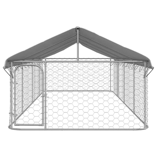 Vopese Outdoor-Hundezwinger für Sicherheit & Komfort - Silbern, 600x200x150 cm, mit Dach & Riegelsystem Model171500 Vopese Outdoor-Hundezwinger für Sicherheit & Komfort - Silbern, 600x200x150 cm, mit Dach & Riegelsystem Model171500 von Vopese