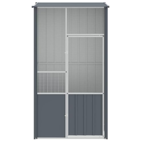 Vopese Stabiler Vogelkäfig Anthrazit 115x78x200cm für Vögel & Kleintiere - Verzinkter Stahl, Zusammenbau erforderlich Model172342 Vopese Stabiler Vogelkäfig Anthrazit 115x78x200cm für Vögel & Kleintiere - Verzinkter Stahl, Zusammenbau erforderlich Model172342 von Vopese
