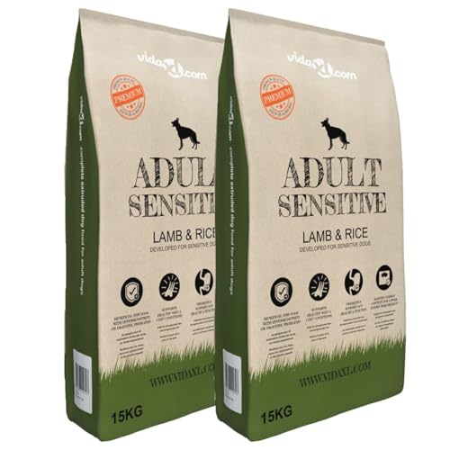 Vopese Trockenfutter für Hunde Adult Sensitive Lamb & Rice 2 STK 30 kg Hundefutter Model275192 von Vopese