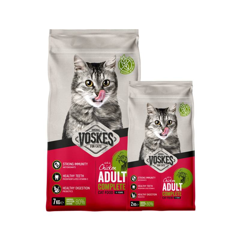 Voskes Adult Katzenfutter - Huhn - 2 kg von Voskes