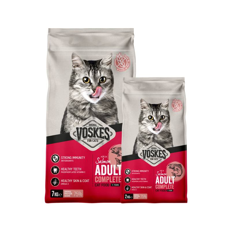 Voskes Adult Katzenfutter - Lachs - 2 kg von Voskes