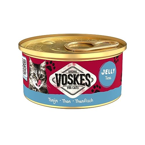Voskes Jelly 24 x 85g Katzennassfutter (Thunfisch 24 x 85g) von Voskes