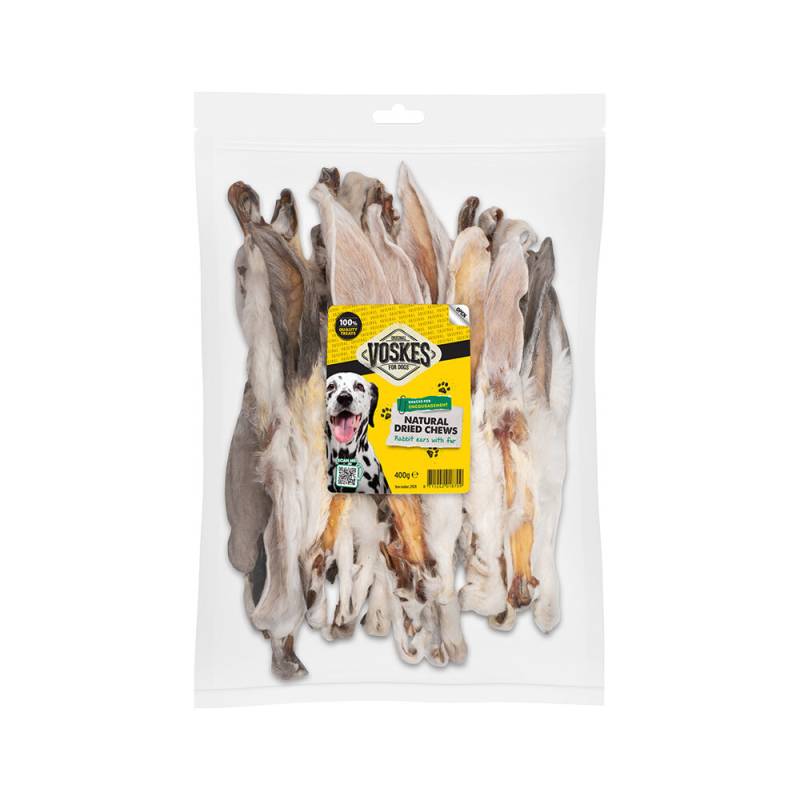 Voskes Kaninchenohren mit Haar - 400 Gramm Voskes Kaninchenohren mit Haar - 400 Gramm von Voskes