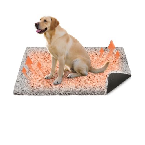 Votoko 115x72cm Selbstwärmende Katzendecke Extra Groß für Katzen und Hunde, Abnehmbar Selbstheizende Decke Heizdecke Ohne Strom Geräuschlos Flauschig, Waschbare Katzendecke Winter Outdoor Indoor von Votoko
