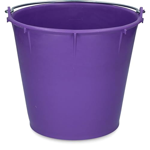 Vplast Zubehör für das Pferd Bucket 7 l mit violettem Griff von Vplast