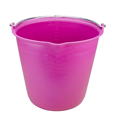 Vplast Zubehör für das Pferd Bucket 15 l mit Pouring Spout Pink von Vplast