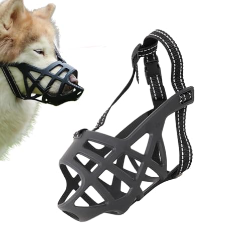 Muzzle Hundetraining Muzzle, Soft Dog Muzzle, Adjustable Dog Mouthguard, Muzzle für kleine Hunde, schwarze Haustierprodukte, Käfigabdeckung für kleine Hunde, mittelgroße Hunde, große Hunde Muzzle Hundetraining Muzzle, Soft Dog Muzzle, Adjustable Dog Mouthguard, Muzzle für kleine Hunde, schwarze Haustierprodukte, Käfigabdeckung für kleine Hunde, mittelgroße Hunde, große Hunde von Vriusi