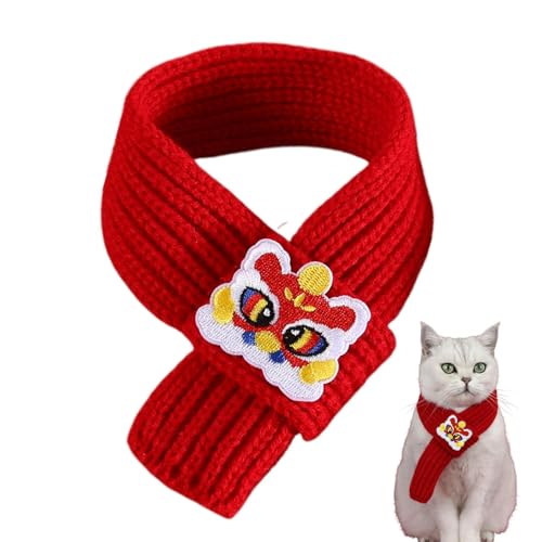 Pet Scarf, Year of The Snake Dog Scarf, Red Knitted Winter Scarf for Pets, Dog Costume for New Year, Holiday Pet Apparel, Warm Neck Scarf for Dogs and Cats, Fashionable Outfit for Pets Pet Scarf, Year of The Snake Dog Scarf, Red Knitted Winter Scarf for Pets, Dog Costume for New Year, Holiday Pet Apparel, Warm Neck Scarf for Dogs and Cats, Fashionable Outfit for Pets von Vriusi