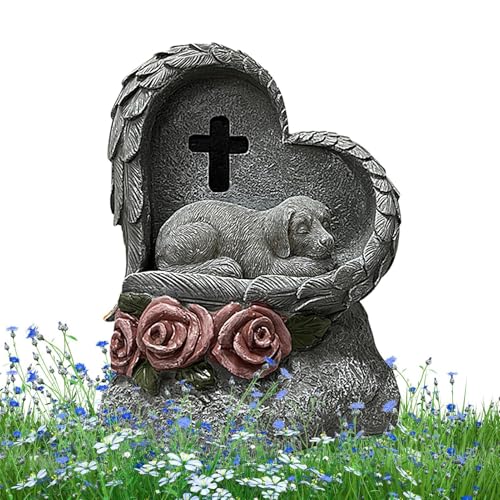 Vriusi Gedenksteine für Haustiere | Haustier Grabstein Hund Grabsteine | Solarbetriebenes Haustier-Gedenkschild, Gartendekoration, Haustier-Grabmarkierungen, Gartenstatue für den Verlust von Katzen Vriusi Gedenksteine für Haustiere | Haustier Grabstein Hund Grabsteine | Solarbetriebenes Haustier-Gedenkschild, Gartendekoration, Haustier-Grabmarkierungen, Gartenstatue für den Verlust von Katzen von Vriusi