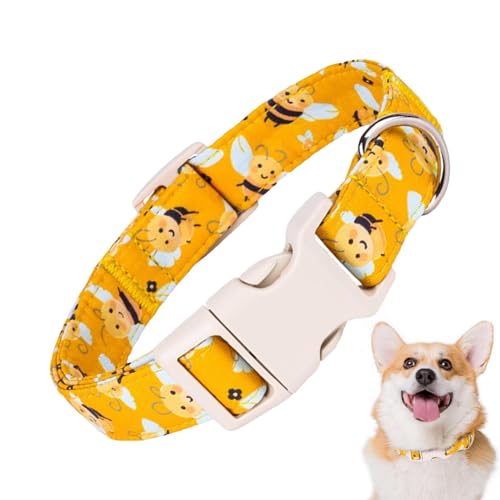 Vriusi Hundehalsband aus Baumwolle – weiches, verstellbares Halsband, verstellbares Design, Halskette für den täglichen Gebrauch, Outdoor-Aktivitäten und Spaziergänge Vriusi Hundehalsband aus Baumwolle – weiches, verstellbares Halsband, verstellbares Design, Halskette für den täglichen Gebrauch, Outdoor-Aktivitäten und Spaziergänge von Vriusi