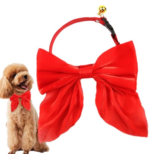 Vriusi Hundehalsband mit Schleife, weicher Halsausschnitt für Haustier, Hund und Katze Dress Collar, Puppy Collar With Bell, Puppies Neck Circumference, Soft Adjustable Cat Collar with Buckle for Vriusi Hundehalsband mit Schleife, weicher Halsausschnitt für Haustier, Hund und Katze Dress Collar, Puppy Collar With Bell, Puppies Neck Circumference, Soft Adjustable Cat Collar with Buckle for von Vriusi