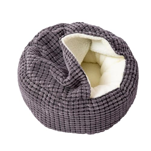 Vriusi Katzenhöhlenbett, Indoor-Kätzchen-Schlafnest, bequemes Katzenbett mit Decke, Haustierbedarf, Schlafbett, rutschfestes Katzenbett, weiches und waschbares -Ruhebett für kleine und Vriusi Katzenhöhlenbett, Indoor-Kätzchen-Schlafnest, bequemes Katzenbett mit Decke, Haustierbedarf, Schlafbett, rutschfestes Katzenbett, weiches und waschbares -Ruhebett für kleine und von Vriusi