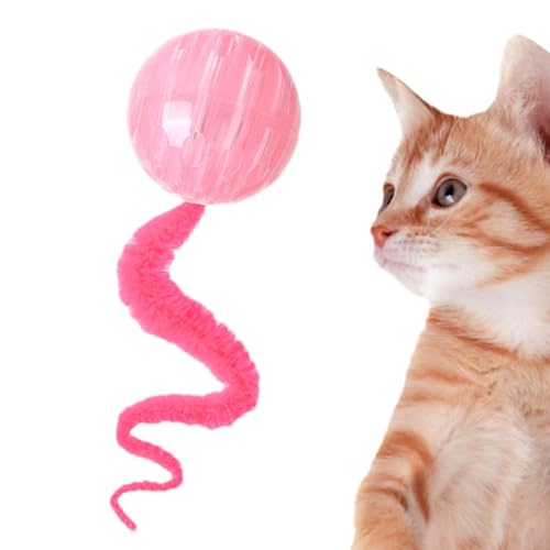 Vriusi Katzenspielzeug mit hüpfendem Ball, interaktives Ballspielzeug für Katzen – interaktiver Hüpfball für Katzen mit Schwanz, Spielbälle für Katzen im Innenbereich, sicher für Kätzchen Vriusi Katzenspielzeug mit hüpfendem Ball, interaktives Ballspielzeug für Katzen – interaktiver Hüpfball für Katzen mit Schwanz, Spielbälle für Katzen im Innenbereich, sicher für Kätzchen von Vriusi
