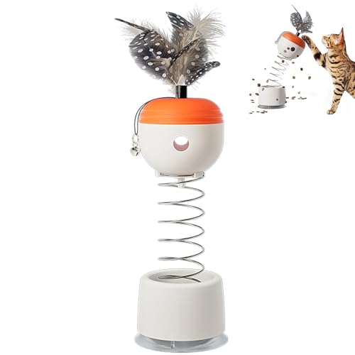 Vtizikl Katzenspielzeug Interaktives Katzenspielzeug mit Federköderstab und Futterspender Ideal für Puzzles, Langeweile, Unterhaltung Vtizikl Katzenspielzeug Interaktives Katzenspielzeug mit Federköderstab und Futterspender Ideal für Puzzles, Langeweile, Unterhaltung von Vtizikl