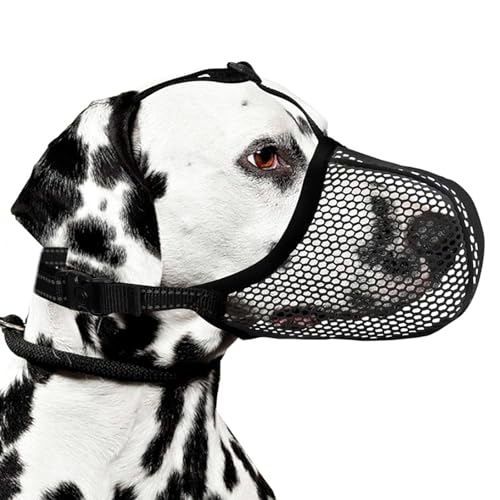 Maulkorb für Hunde, Atmungsaktiver Maulkorb für Hunde, Verstellbarer Mesh Maulkorb Atmungsaktiv Reflektierende Einstellbare Maulkorb Mittlere Hundfür Kleine Mittlere und Große Maulkorb für Hunde, Atmungsaktiver Maulkorb für Hunde, Verstellbarer Mesh Maulkorb Atmungsaktiv Reflektierende Einstellbare Maulkorb Mittlere Hundfür Kleine Mittlere und Große von Vuemhjaey