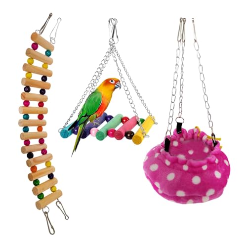 Vuggdt Chinchilla Holzleiter, Brückenspielzeug, Kletterspielzeug, Kleintierspielzeug, Vogelspielzeug, Schnellverbindungshaken für Chinchillas, Eichhörnchen Vuggdt Chinchilla Holzleiter, Brückenspielzeug, Kletterspielzeug, Kleintierspielzeug, Vogelspielzeug, Schnellverbindungshaken für Chinchillas, Eichhörnchen von Vuggdt