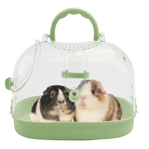 Vuggdt Guinea Carrier | Zwerghamster-Tragekäfig – Transparent, atmungsaktiv, tragbar, Hamsterkäfig mit Wasserflasche für, Hamster, Frettchen, Chinchillas Vuggdt Guinea Carrier | Zwerghamster-Tragekäfig – Transparent, atmungsaktiv, tragbar, Hamsterkäfig mit Wasserflasche für, Hamster, Frettchen, Chinchillas von Vuggdt