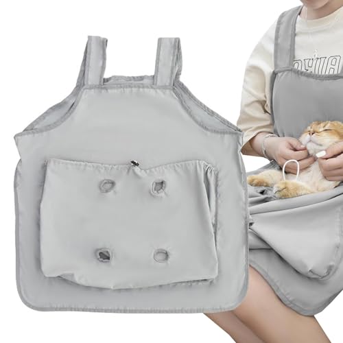 Vuggdt Katzenschürze, weiche Katzentragetasche, atmungsaktive Katzentragetasche, atmungsaktive Katzentragetasche für Zuhause und draußen von Vuggdt