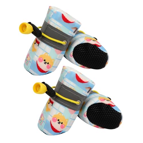 Vuggdt Welpen-Schuhe – 4 x Kordelzug-Design, mittelgroße Hundestiefel, Pfotenschutz, rutschfeste weiche Sohle, Schneestiefel für Katzen, Spaziergänge im Freien, leicht Vuggdt Welpen-Schuhe – 4 x Kordelzug-Design, mittelgroße Hundestiefel, Pfotenschutz, rutschfeste weiche Sohle, Schneestiefel für Katzen, Spaziergänge im Freien, leicht von Vuggdt
