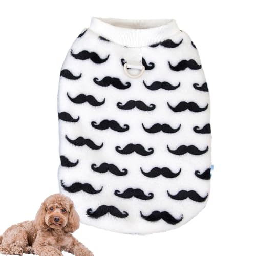 Vuggdt Welpenkleidung, schwarz-weißer Welpenpullover, warme zweibeinige Hundejacke, Haustierkostüme, weicher Fleece-Hunde-Pyjama für Spaziergänge Vuggdt Welpenkleidung, schwarz-weißer Welpenpullover, warme zweibeinige Hundejacke, Haustierkostüme, weicher Fleece-Hunde-Pyjama für Spaziergänge von Vuggdt