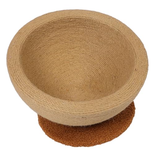 Katzenkratzern, 2 in 1 Runde Sisal Cat Scratcher Matte Kratzer Kratzplatte Multifunktion Cat Scratch Bowl Zum Schleifen von Klauenkatze Kratzmatte für Innenkatzen (Geneigter Stil) von Vvikizy