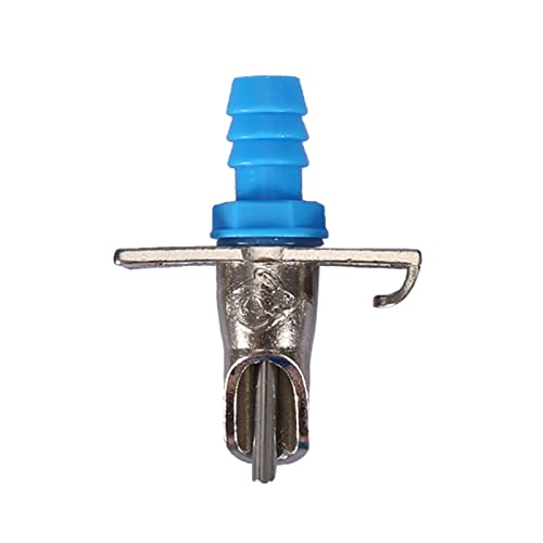 Vvikizy 10pcs Kaninchennippeltrinker, Automatisches Kaninchen -Watering -Kit, Double Hang Springs, für Geflügel -Meerschweinchen -Frettchen -Ratten Hase (blau) von Vvikizy