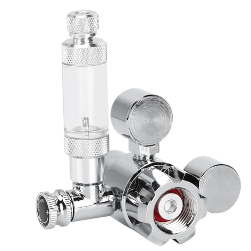 Vvikizy Aquarium CO2 -Blasenzähler, Zylinder Dekompressionstabelle CO2 -Regler -Ventil Dekompressionstabelle Edelstahl mit Ergonomischem Handrad für Wasseranlagen Vvikizy Aquarium CO2 -Blasenzähler, Zylinder Dekompressionstabelle CO2 -Regler -Ventil Dekompressionstabelle Edelstahl mit Ergonomischem Handrad für Wasseranlagen von Vvikizy