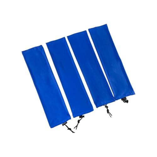 Vyloky 4 Stück Fliegengamaschen für Pferde Atmungsaktive Fliegenstiefel Elastische Schutzgamaschen Gegen Mücken Gelenkschutz Reitsportzubehör Pferdeausrüstung (Blau) von Vyloky