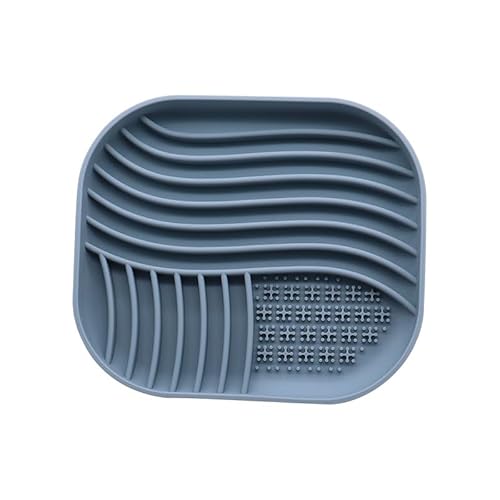 Vyloky Hundeleckmatte, 2er-Pack Hundeleckmatte, 20×20cm，Katzenleckmatte, BPA-freies Silikon, rutschfest mit Saugnäpfen, ideal zum Baden, Trainieren und Pflegen (Blau(Quadratisch), 2-stück) von Vyloky