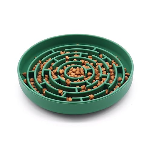 Vyloky Hundeleckmatte, 2er-Pack Hundeleckmatte, 20×20cm，Katzenleckmatte, BPA-freies Silikon, rutschfest mit Saugnäpfen, ideal zum Baden, Trainieren und Pflegen (Grün(Labyrinth), 2-stück) von Vyloky