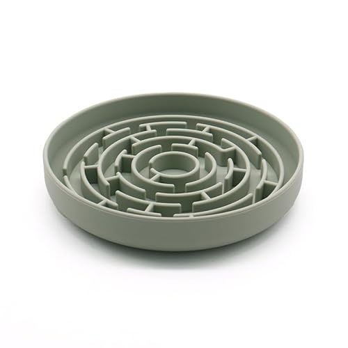 Vyloky Hundeleckmatte, 2er-Pack Hundeleckmatte, 20×20cm，Katzenleckmatte, BPA-freies Silikon, rutschfest mit Saugnäpfen, ideal zum Baden, Trainieren und Pflegen (Matcha Grün (Labyrinth), 2-stück) von Vyloky