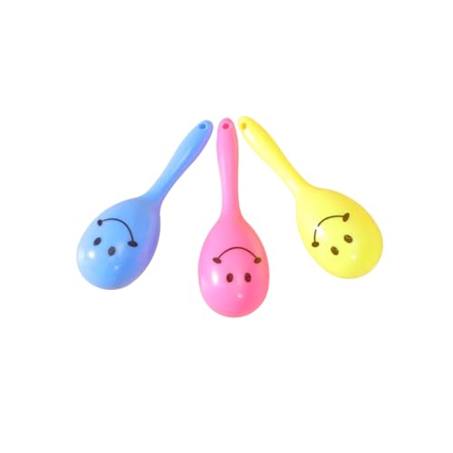 Vyloky Papageienspielzeug: Rassel(3x7), Ringe(9x7), Rad(8x5.5), Glockenball(4x4) – Beißen, Sound, Spielspaß für Nymphensittiche, Conures & Sittiche (3 Sandhämmer) von Vyloky