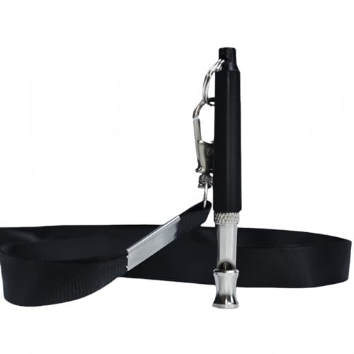 Vyloky Stille Hundepfeife Set: Ultraschall mit Frequenzregler + Hochfrequenz Edelstahl Pfeife für Hundeerziehung & Rückruf - Schwarz mit Tragekordel Vyloky Stille Hundepfeife Set: Ultraschall mit Frequenzregler + Hochfrequenz Edelstahl Pfeife für Hundeerziehung & Rückruf - Schwarz mit Tragekordel von Vyloky