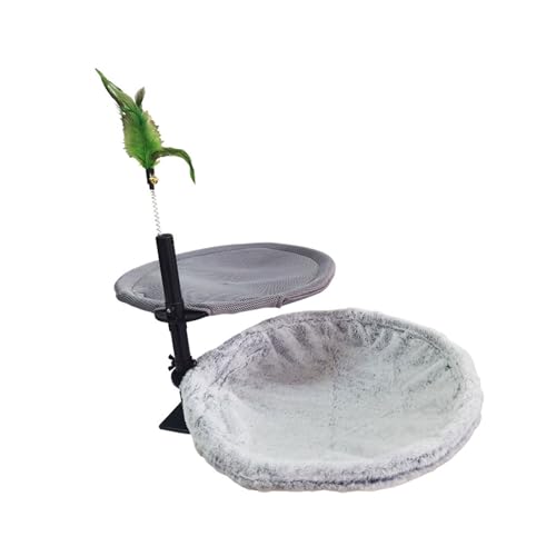 Verstellbare Katzen Für Schreibtisch Stahlrahmen Platz Sparende Hängematte Mit Atmungsaktivem Stoff Ergonomisch Haustierbett Bequeme Katzen Ruhestand von Vynetra