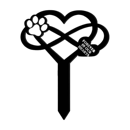 Vynetra Grabmarkierung für Haustiere, Hunde, Katzen, Acryl, Pfahl für Verlust, Komfort, Geschenk, Gartendekoration, Geschenk, Foto-Requisiten, wasserdichtes Schild von Vynetra