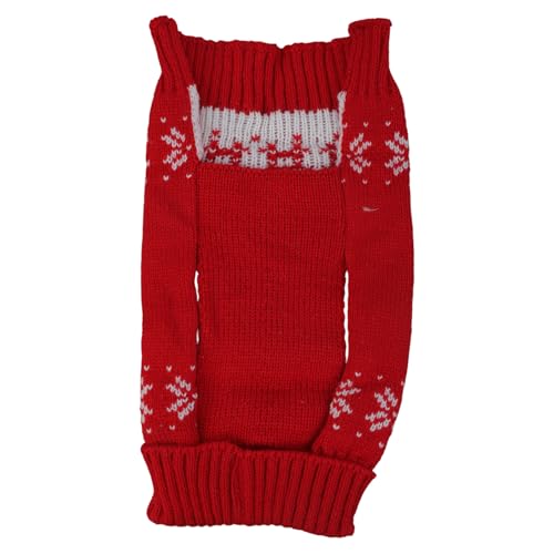 Vynetra Hübscher Hunde-Strickpullover, Festival-Kostüm, Pullover für Weihnachten, Party, Outfit, Festival, Haustier, Winterpullover, Urlaubsrequisiten von Vynetra