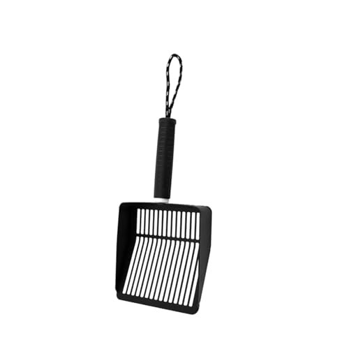 Vynetra Katzenstreuschaufel, glattes Metallsieb, hohle Schaufel, Metallgriff, Kotschaufel, Kätzchen, Kotschaufel, Edelstahl, Katzenstreuschaufel von Vynetra