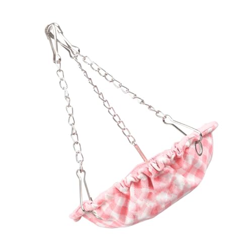 Vynetra Wasserdichtes Vogelbett mit verstellbarer Kette, Hängenest für Käfig, kleine Hängematte, Hütten für Conures hängende Vogelhängematte Schaukel von Vynetra