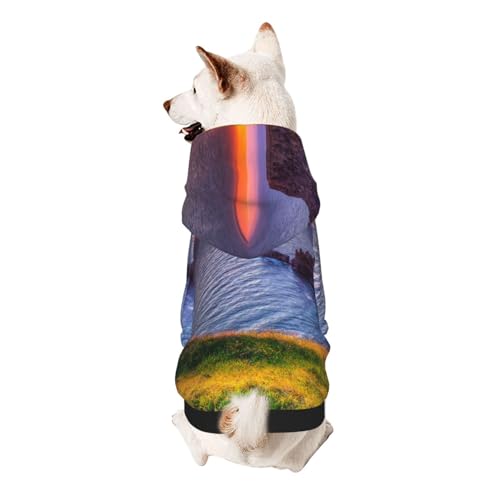 Vyonne Kapuzen-Sweatshirt für Haustiere, Irland Sonnenuntergang und Meereslandschaft, niedliches kleines Haustier-Outfit, modisches und gemütliches Kapuzen-Sweatshirt für Ihr geliebtes Haustier Vyonne Kapuzen-Sweatshirt für Haustiere, Irland Sonnenuntergang und Meereslandschaft, niedliches kleines Haustier-Outfit, modisches und gemütliches Kapuzen-Sweatshirt für Ihr geliebtes Haustier von Vyonne