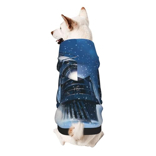 Vyonne Kapuzen-Sweatshirt für den Winter, Weihnachten, Schnee, Nacht, Eisenbahn, Zug, niedliches kleines Haustier-Outfit, modisches und gemütliches Kapuzen-Sweatshirt für Ihr geliebtes Haustier Vyonne Kapuzen-Sweatshirt für den Winter, Weihnachten, Schnee, Nacht, Eisenbahn, Zug, niedliches kleines Haustier-Outfit, modisches und gemütliches Kapuzen-Sweatshirt für Ihr geliebtes Haustier von Vyonne