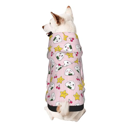 Vyonne Lovely Rice Ball Hooded Pet Sweatshirt - Adorable Small Pet Outfit - Fashionable and Cozy Hooded Sweatshirt For Your Beloved Pet Vyonne Lovely Rice Ball Hooded Pet Sweatshirt - Adorable Small Pet Outfit - Fashionable and Cozy Hooded Sweatshirt For Your Beloved Pet von VYONNE
