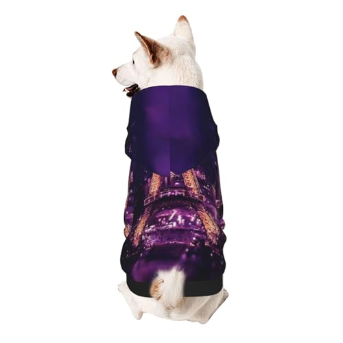 Vyonne Rosa Paris Kapuzen-Sweatshirt für Haustiere – bezauberndes Outfit für kleine Haustiere – modisches und gemütliches Kapuzen-Sweatshirt für Ihr geliebtes Haustier von VYONNE