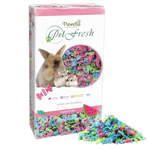 Premium Kleintierstreu - 10 l, superweich, 10 Tage Geruchskontrolle, 2 x saugfähig, staubfrei, umweltfreundliche Einstreu für Kaninchen, Meerschweinchen, Hamster und andere kleine Haustiere (Tropische Premium Kleintierstreu - 10 l, superweich, 10 Tage Geruchskontrolle, 2 x saugfähig, staubfrei, umweltfreundliche Einstreu für Kaninchen, Meerschweinchen, Hamster und andere kleine Haustiere (Tropische von W-Direct
