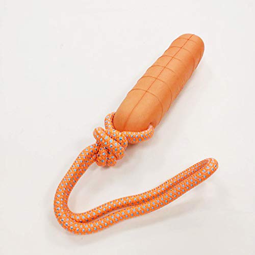 WADY Hundespielzeug, Wasserspielzeug Hund, 22 cm Wasserspielzeug für Hund Hundetraining mit Nylon Rope Trainieren Wasser Interaktives Hundespielzeug, Schwimm Spielzeug für Hunde (Orange) von WADY