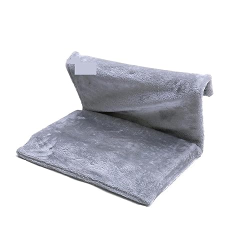 46 cm Haustier Katze Tier Hängematte Katze Warmes Bett Hängen Winter Warme Fleece Korb Hängematten Metall Eisen Rahmen Schlafen Bett Lager 8 Kg KatzenhäNgematte(Gray) von WAFOHSR