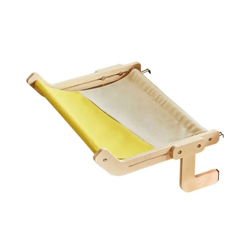 Fenstermatten-Hängebett, Leicht Waschbarer Stoff, 40 Pfund, Holzmontage, Hängematten-Hängebett for Haustierbedarf KatzenhäNgematte(C) von WAFOHSR
