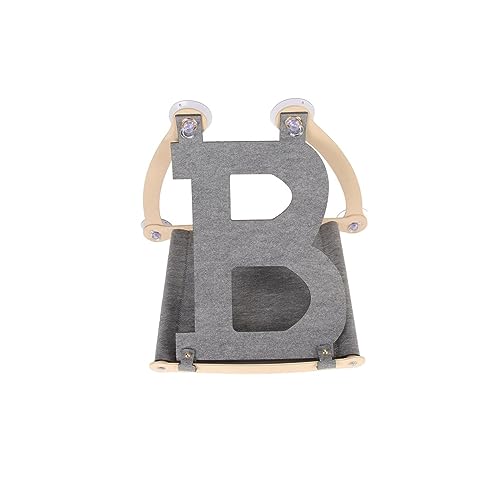 Hölzerne Katzenfenster-Sitzstange, Katzenfenster-Hängemattenbett, Abnehmbares Weiches Haustierbett for Katzen Und Haustiere KatzenhäNgematte(Gray) von WAFOHSR