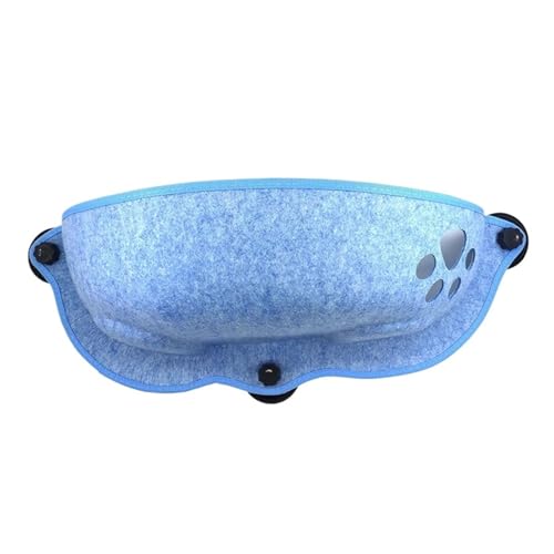 Katzenfenster-Hängematte Mit Starken Saugnäpfen, for Aufhängen, Schlafen, Bett, Aufbewahrung, Warm, for Frettchen, Käfig, Kätzchen, Regal, Sitznest KatzenhäNgematte(Blue) von WAFOHSR
