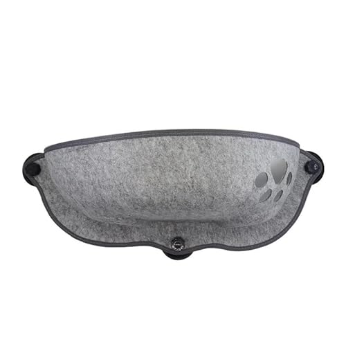 Katzenfenster-Hängematte Mit Starken Saugnäpfen, for Aufhängen, Schlafen, Bett, Aufbewahrung, Warm, for Frettchen, Käfig, Kätzchen, Regal, Sitznest KatzenhäNgematte(Gray) von WAFOHSR