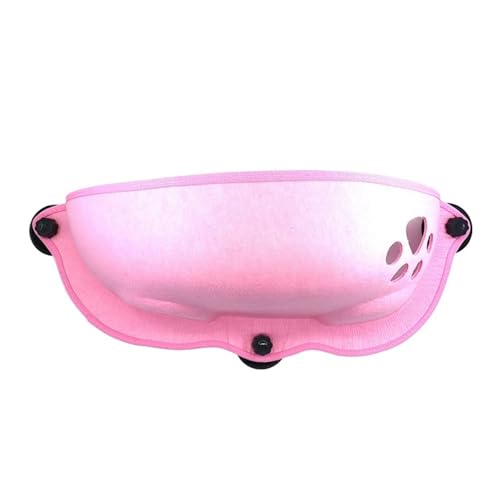 Katzenfenster-Hängematte Mit Starken Saugnäpfen, for Aufhängen, Schlafen, Bett, Aufbewahrung, Warm, for Frettchen, Käfig, Kätzchen, Regal, Sitznest KatzenhäNgematte(Pink) von WAFOHSR